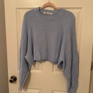 baby blue cropped sweater
